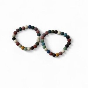Multicolored‎ Lava Stone Bracelet Bundle